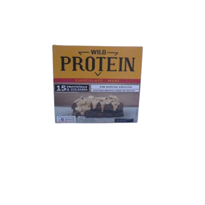 Wild Protein Barra Chocolate- Maní 45g (5U). WILDFOODS