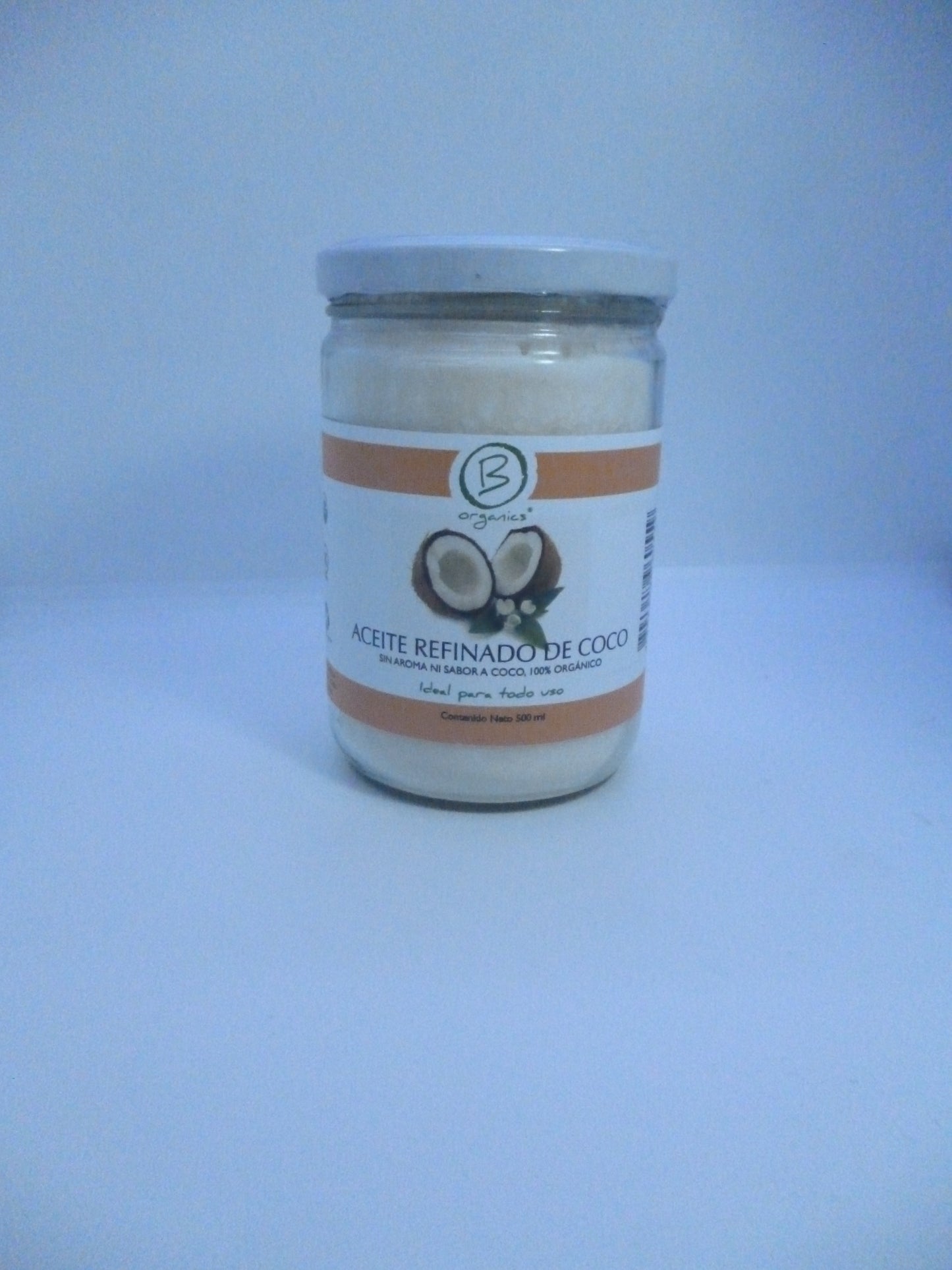 Aceite Refinado de Coco sin aroma, ni sabor. B Organics 500ml.