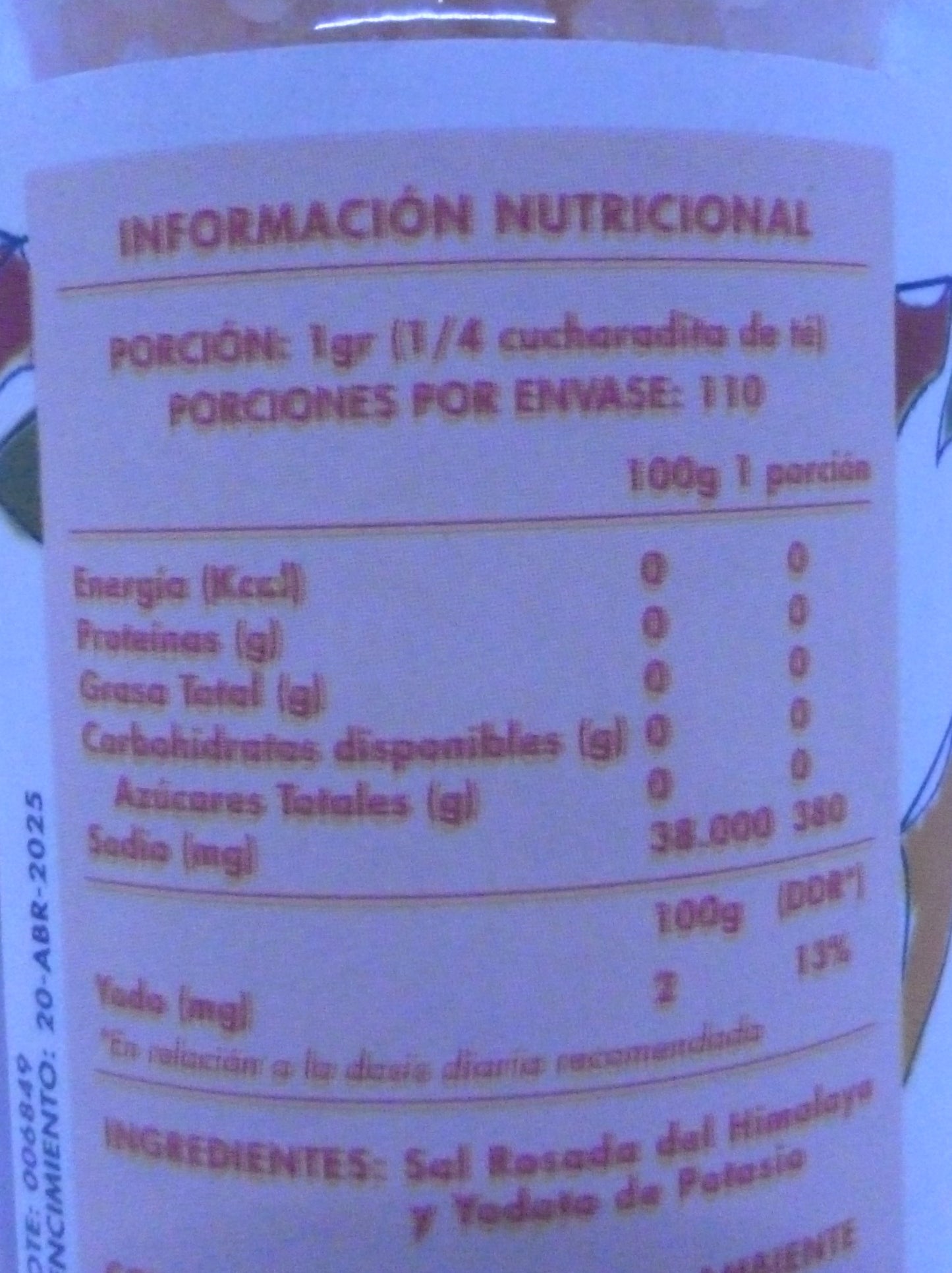 Molinillo Sal Rosada Del Himalaya. Manare 110gr.