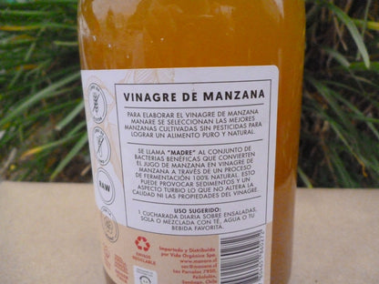 Vinagre De Manzana Orgánico. Manare 500ml.