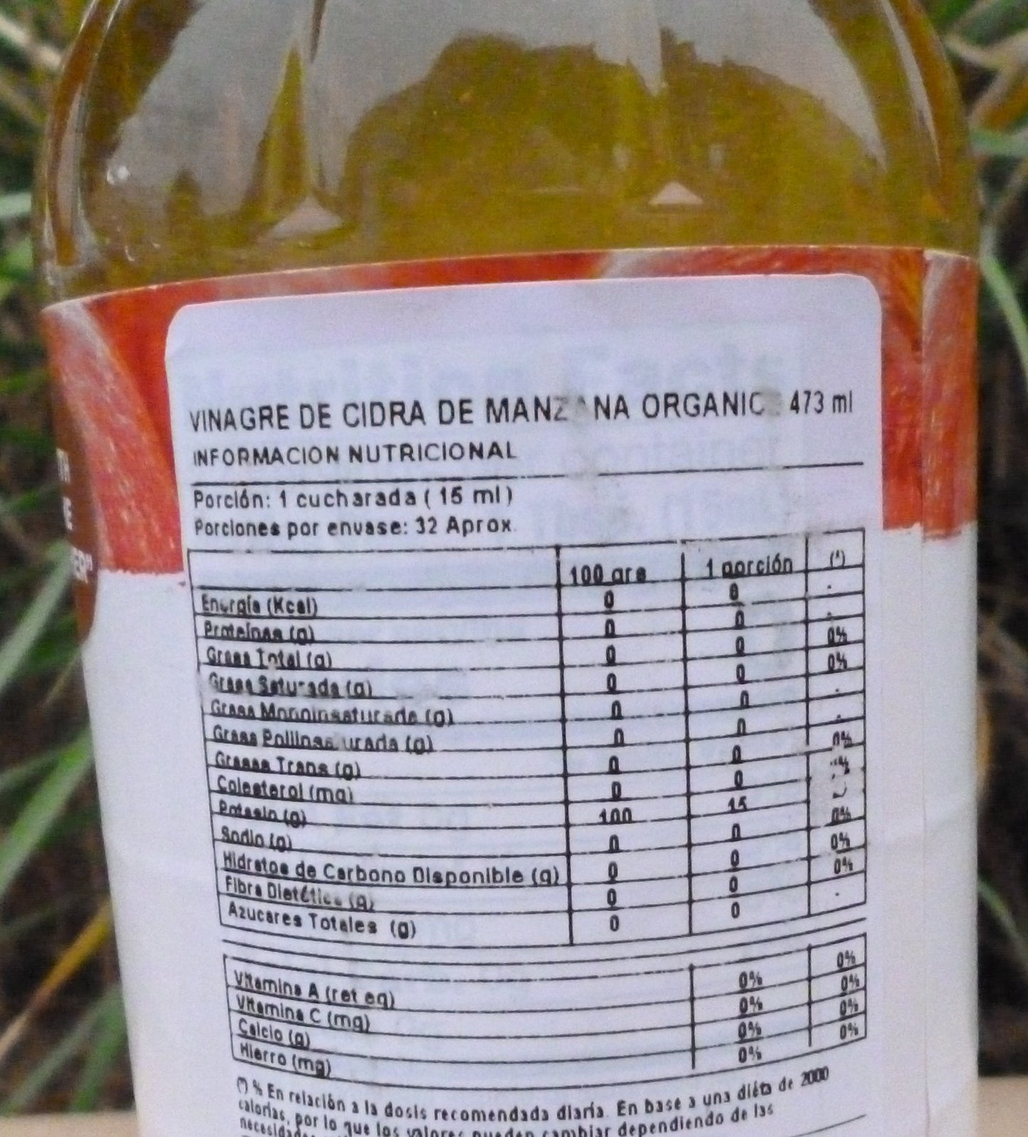 Vinagre De Manzana Orgánico. Cadia 472ml.