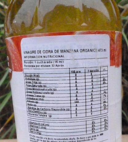 Vinagre De Manzana Orgánico. Cadia 472ml.