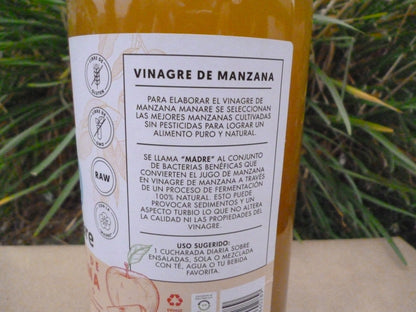 Vinagre De Manzana Orgánico. Manare 1lt.