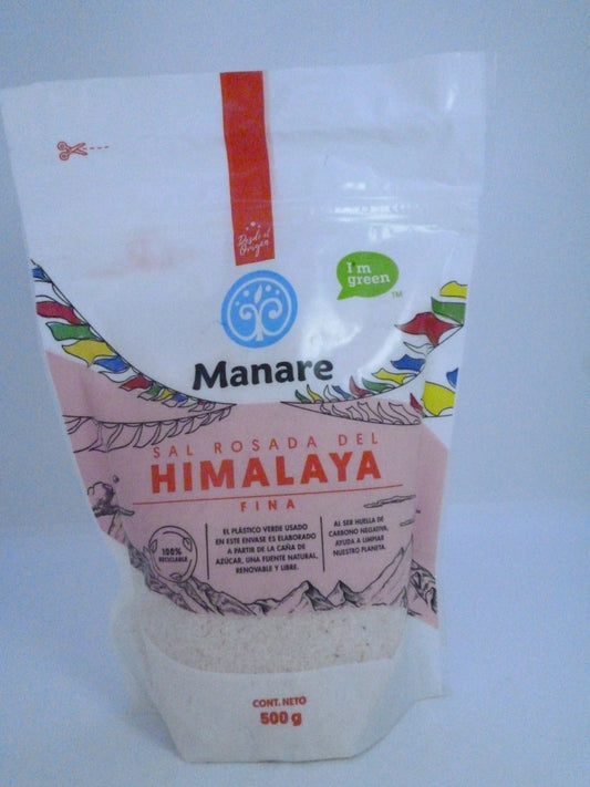 Sal Rosada Del Himalaya Fina. Manare 500gr.