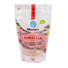 Sal Rosada Del Himalaya Fina. Manare 1kg.